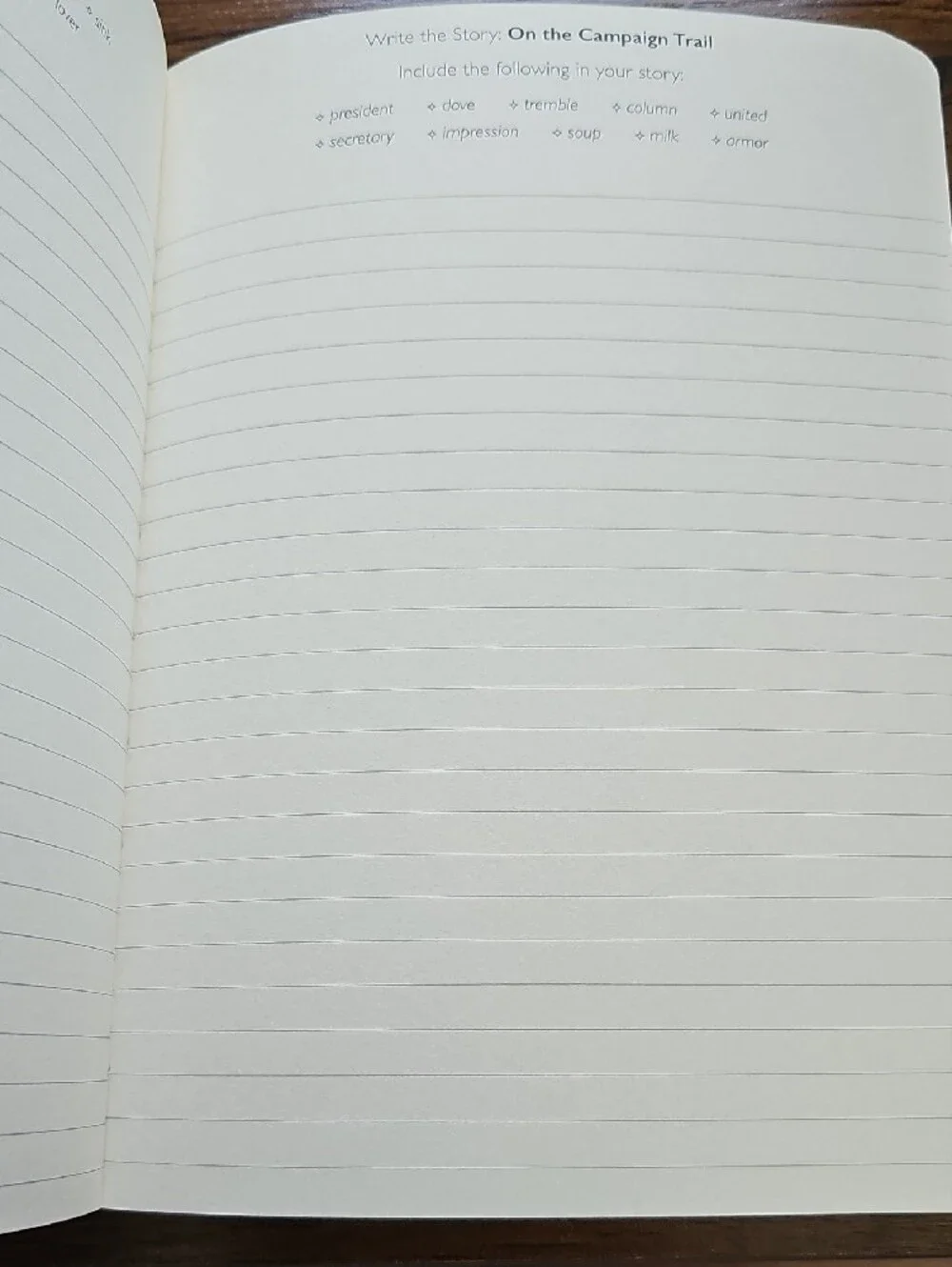 Write The Story Gold-Lettered Black Journal